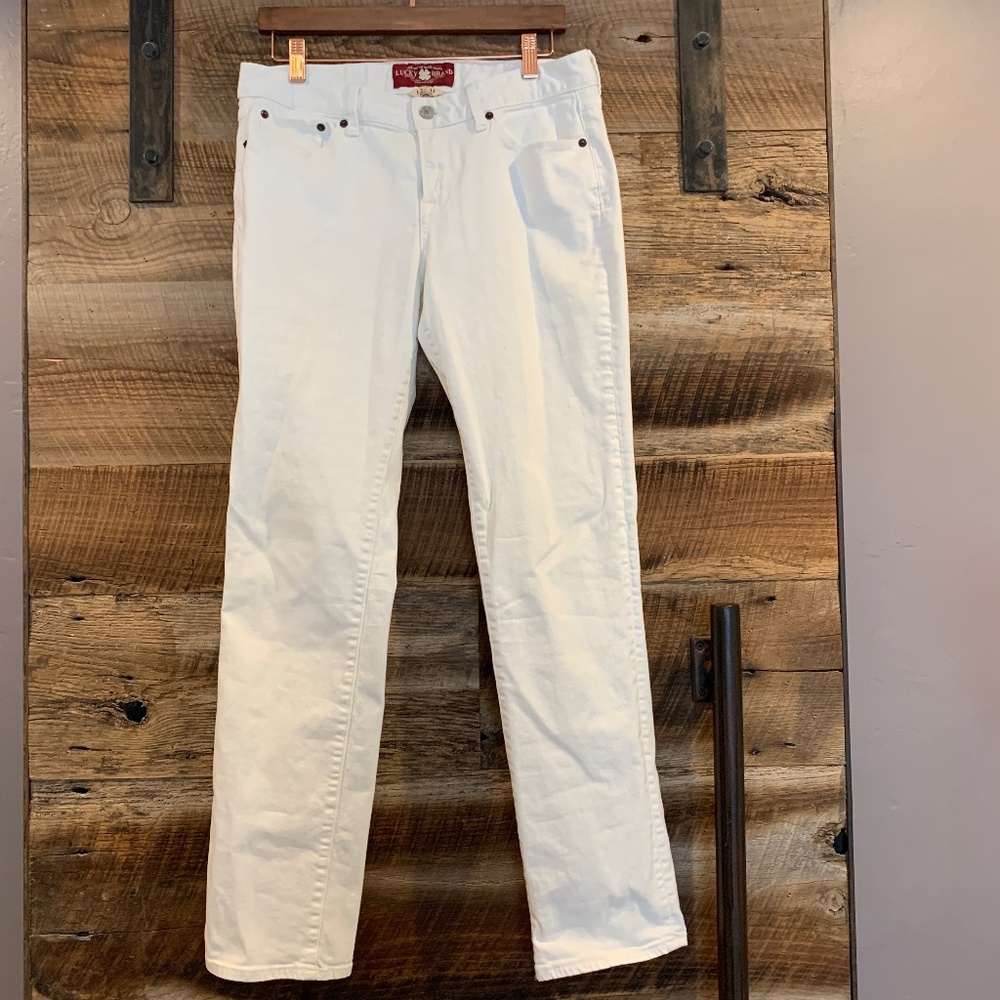 EUC – Lucky Brand – Lolita Straight Jeans – White – 12/31